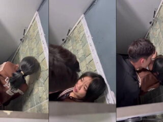 Quay lén trong WC cảnh làm tình cặp đôi đi họp lớp