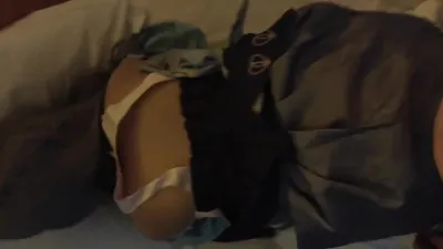 後入黑絲刻晴cos，女友自己動，太舒服了