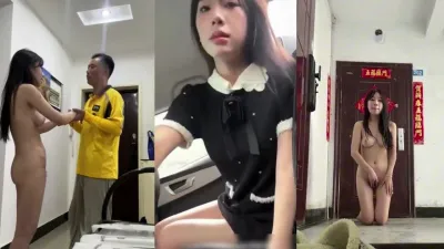 調教母狗，主人的任務，全裸自慰挑戰 家門口 取外賣 坐計程車 男公廁