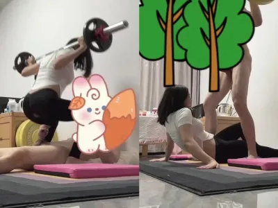 男女搭配幹活不累，一個深蹲幹一下
