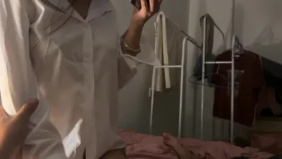 [原創] 白襯衣+高跟紋身小女友返場