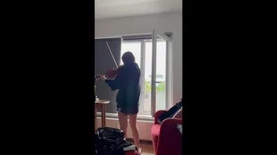 【上海地區】18歲音樂生補充（英語對白，練琴日常，掐脖爆操）