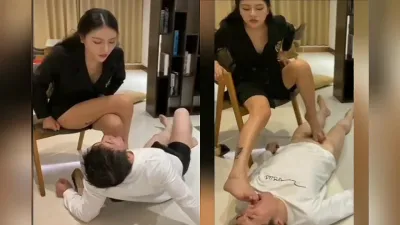 諾曦口水賞賜裸足足交臀榨對著腿手衝